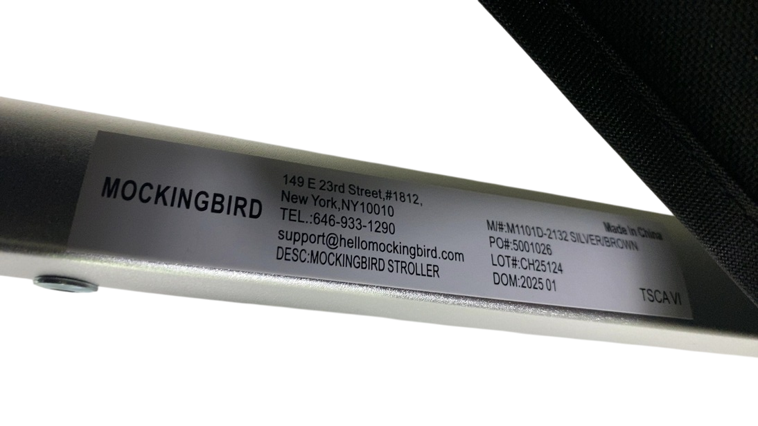 Shop Mockingbird Single 2.0 Stroller, 2025, Black, Silver With Penny Leather, Windowpane at Goodbuygears