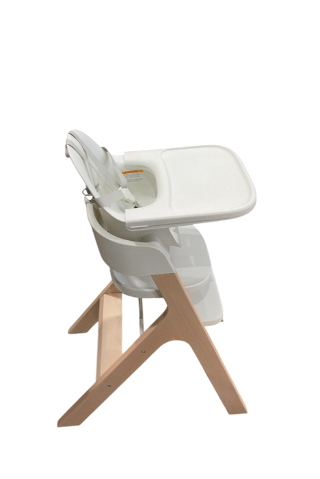 Shop Mockingbird High Chair, 2.0, Natural Beech, White at Goodbuygears
