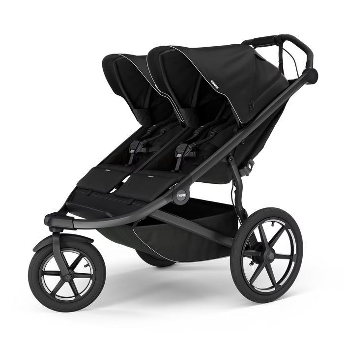Shop Thule Urban Glide 3 Double Stroller, 2025, Black, Magnetic Harness at Goodbuygears