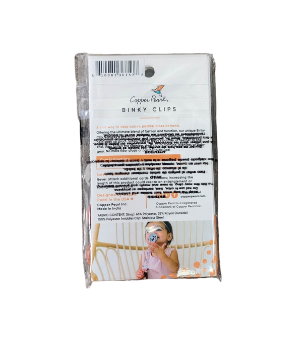 Shop Copper Pearl Binky Clip Set 3-pack, Vance at Goodbuygears