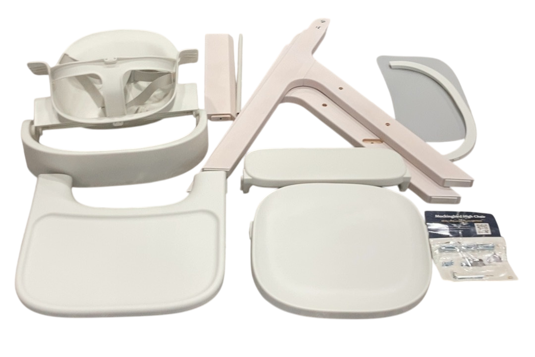 Shop Mockingbird High Chair, 2.0, Cloud Beech, White at Goodbuygears
