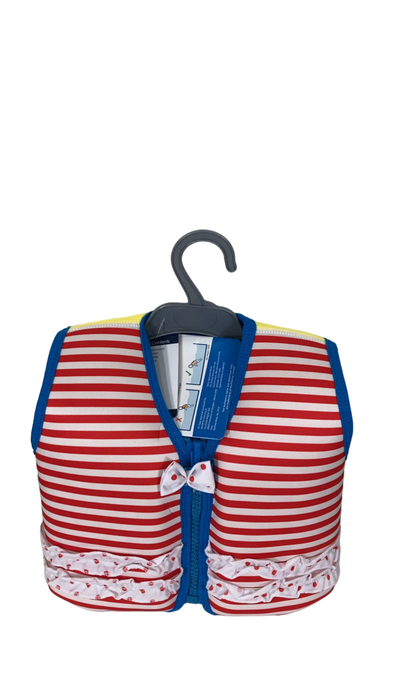 Shop Konfidence Original Swim Jacket, Medium (3-5 years), Red Stripe at Goodbuygears