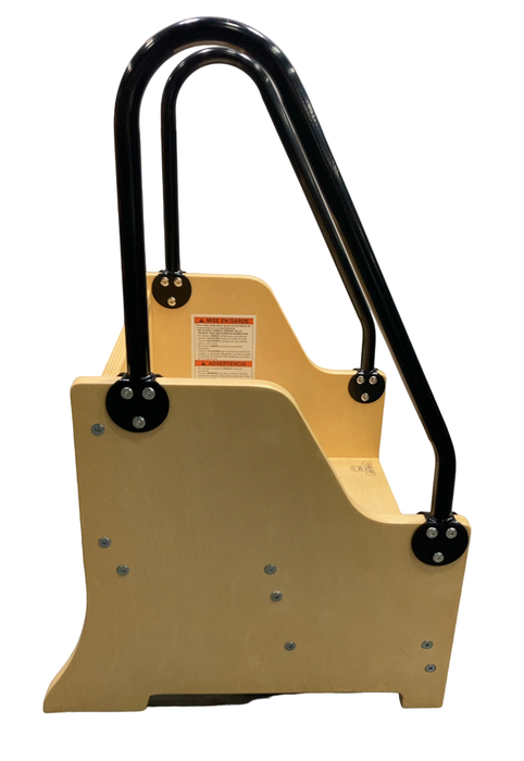 Shop Little Partners Reach-Up Kids Step Stool With Handles & Rails, Natural at Goodbuygears
