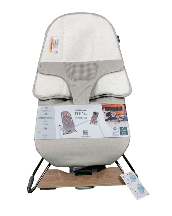 Shop UPPAbaby Mira Bouncer, Charlie (Sand Melange) at Goodbuygears