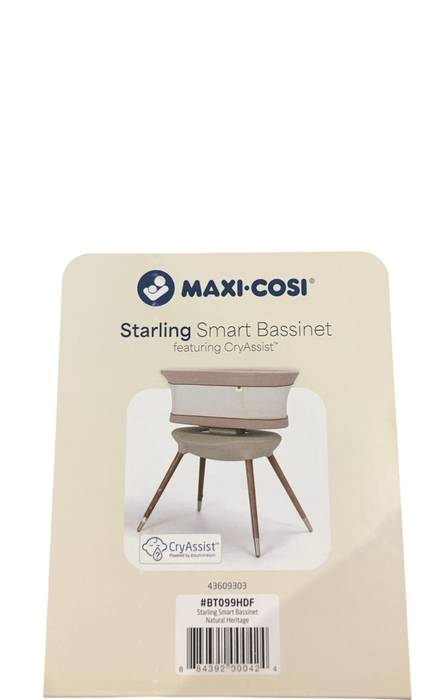 Shop Maxi-Cosi Starling Smart Bassinet, Natural Heritage at Goodbuygears