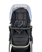Shop Mockingbird Single to Double 2.0 Stroller, 2024, Silver with Black Leather, Windowpane, Sky at Goodbuygears