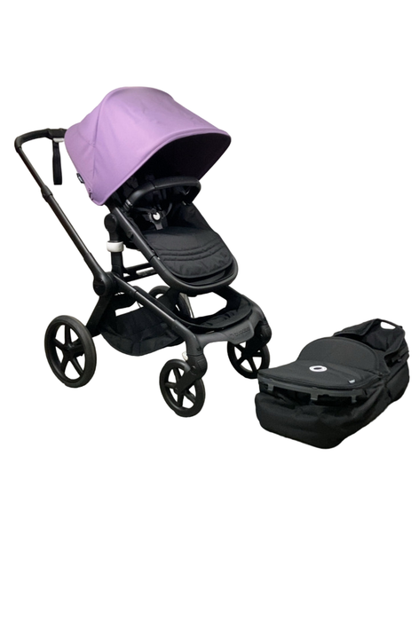 Shop Bugaboo Fox 5 Stroller, 2023, Astro Purple, Midnight Black, Black Frame at Goodbuygears