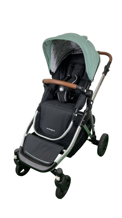 Shop Mockingbird Single to Double 2.0 Stroller, 2024, Sage, Silver With Penny Leather, Watercolor Drops at Goodbuygears