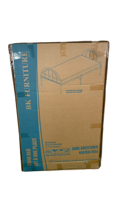 Shop BK Furniture Brooklyn Metal Twin Bed, Earl Grey at Goodbuygears