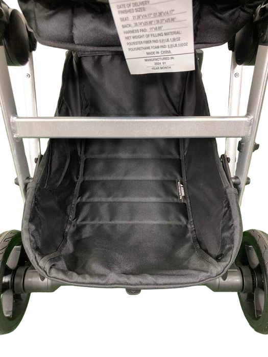 Shop Mockingbird Single to Double 2.0 Stroller, 2024, Sea, Silver With Penny Leather, Windowpane at Goodbuygears