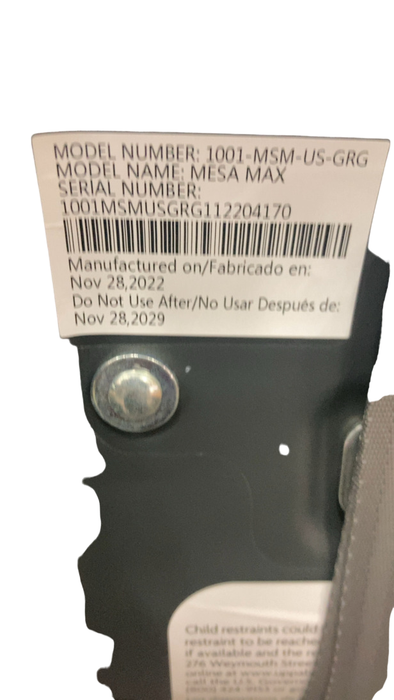 Shop UPPAbaby MESA MAX Infant Car Seat and Base, 2022, PureTech Gregory Blue Melange at Goodbuygears