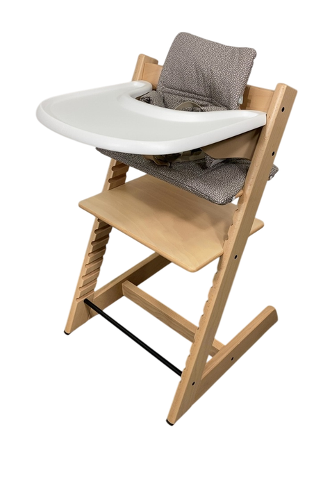 Shop Stokke Tripp Trapp Complete High Chair, 1, Dots Grey, Natural at Goodbuygears