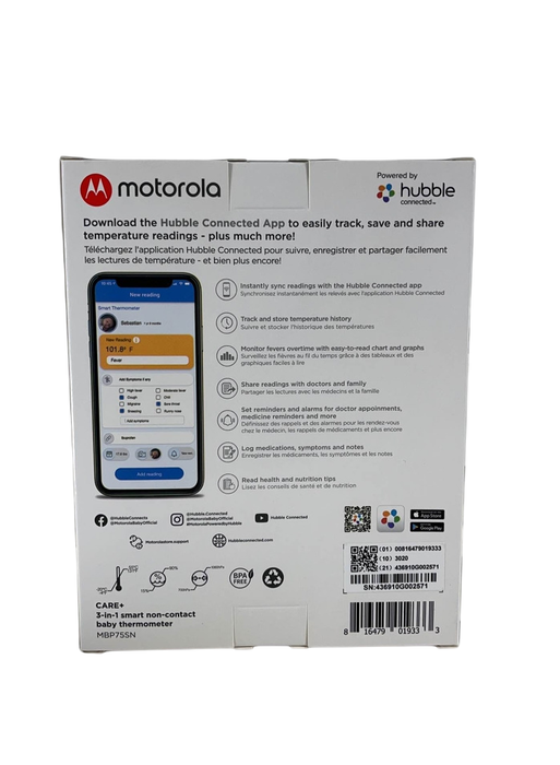 Shop Motorola Care+ 3-in-1 No Touch Digital Thermometer at Goodbuygears