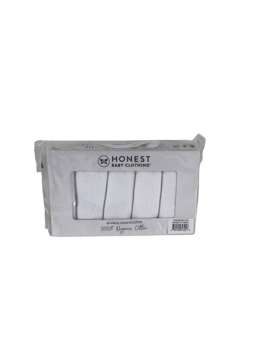 Shop Honest Baby 10 Pack Organic Cotton Wash Cloths, White at Goodbuygears