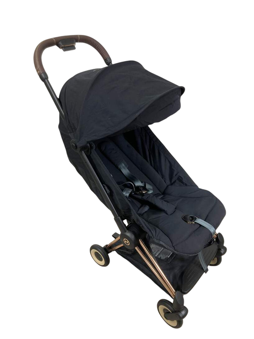 Shop Cybex Coya Stroller, 2023, Rose Gold, Sepia Black at Goodbuygears