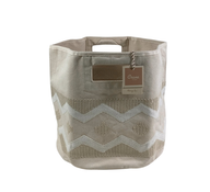 Shop Crane Baby Chevron Neutral Storage Bin at Goodbuygears