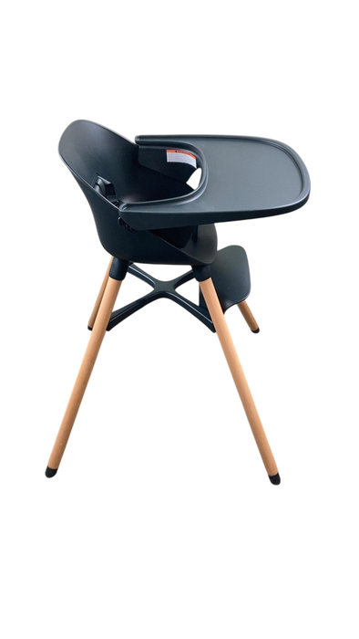 Lalo The Chair, Licorice, Natural Wood