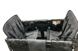 Shop Wonderfold W4 Luxe Quad Stroller Wagon, 2024, Charcoal Grey with Black Frame at Goodbuygears