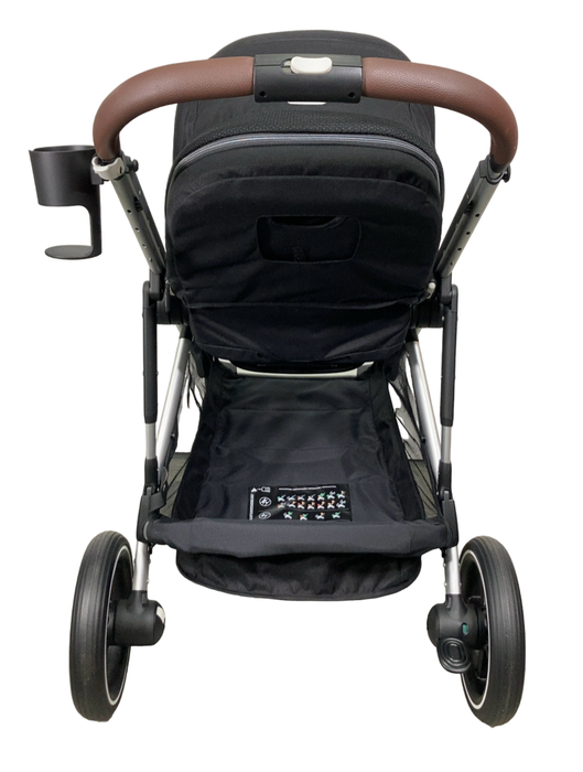 Shop Cybex Gazelle S Modular Stroller, 2024, Moon Black, Silver Frame at Goodbuygears