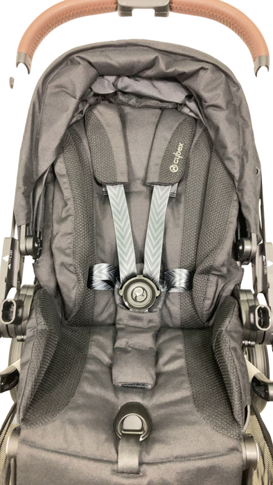 Shop Cybex Gazelle S Modular Stroller, 2024, Moon Black, Silver Frame at Goodbuygears
