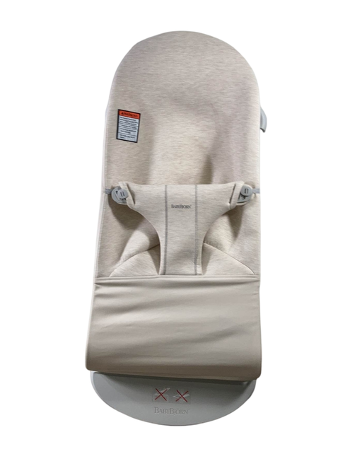 Shop BabyBjorn Bouncer Bliss, Light Beige 3D Jersey, Light Gray Frame at Goodbuygears