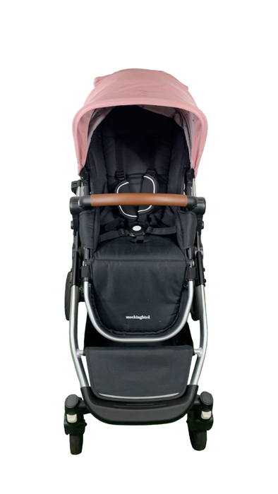 Shop Mockingbird Single to Double 2.0 Stroller, 2024, Bloom, Silver With Penny Leather, Watercolor Drops at Goodbuygears