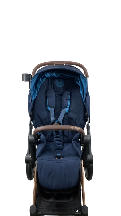 Shop Cybex PRIAM Stroller, 2022, Nautical Blue, Rosegold at Goodbuygears