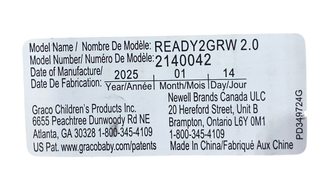 Shop Graco Ready2Grow 2.0 Double Stroller, Rafa, 2025 at Goodbuygears