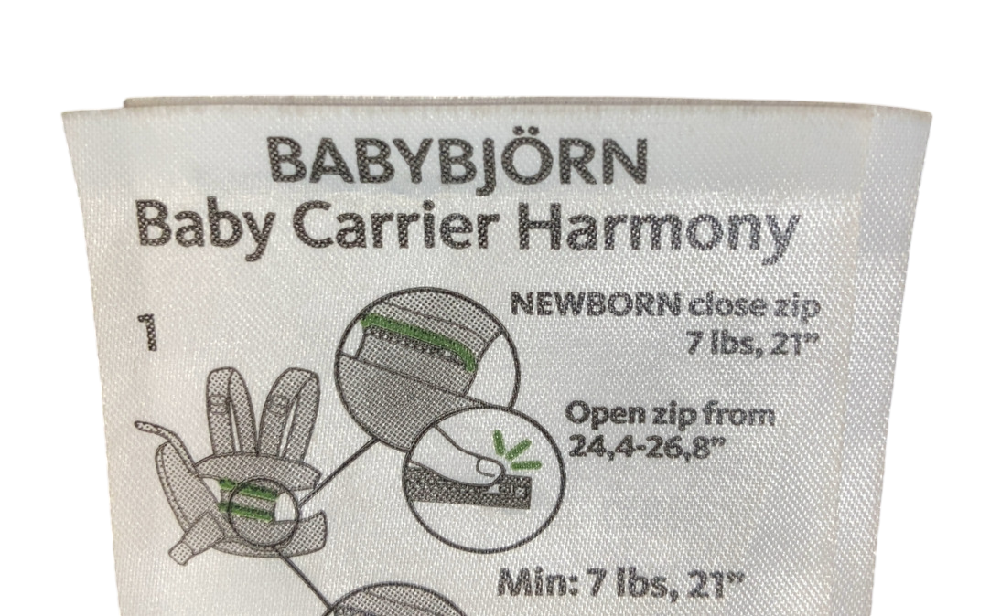 Shop BabyBjorn Baby Carrier Harmony, 3D Mesh, Anthracite at Goodbuygears