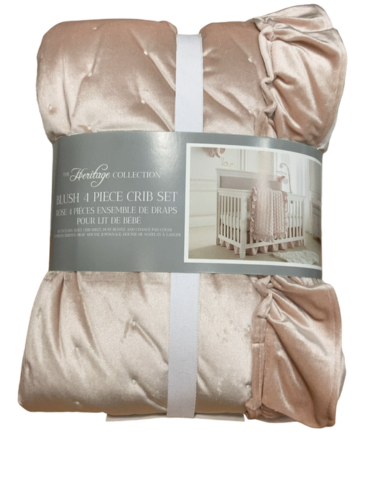 Shop Levtex Baby Four Piece Crib Bedding Set, Heritage Blush Velvet at Goodbuygears