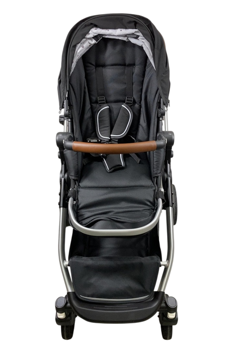 Shop Mockingbird Single to Double 2.0 Stroller, 2024, Black, Silver With Penny Leather, Watercolor Drops at Goodbuygears