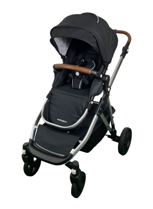 Shop Mockingbird Single to Double 2.0 Stroller, Black, Windowpane, Silver With Penny Leather, 2024 at Goodbuygears