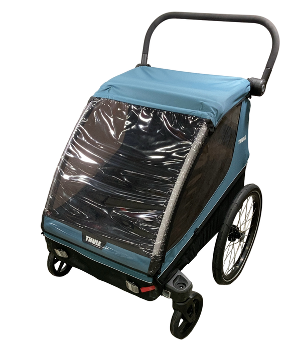 Shop Thule Courier Bike Convertible Trailer, 2022, Aegean Blue at Goodbuygears