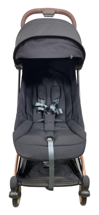 Shop Cybex Coya Stroller, 2023, Rose Gold, Sepia Black at Goodbuygears