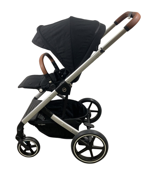 Shop Cybex Balios S Lux Stroller, 2022, Silver, Moon Black at Goodbuygears