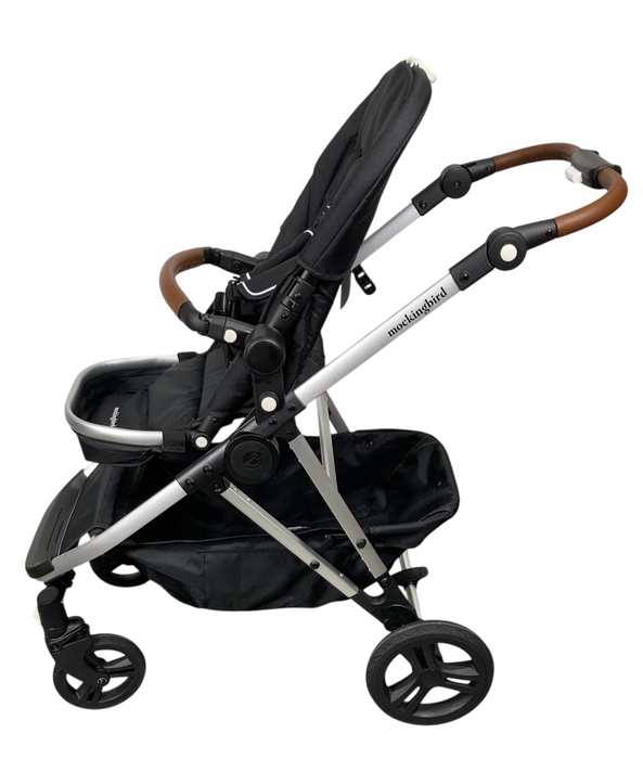 Shop Mockingbird Single to Double 2.0 Stroller, 2024, No Canopy, No Canopy, Silver With Penny Leather at Goodbuygears