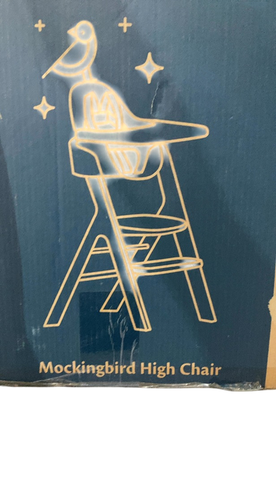 Shop Mockingbird High Chair, 2.0, Natural Beech, White at Goodbuygears