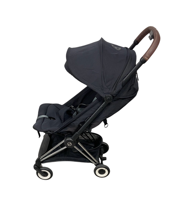Shop Cybex Coya Stroller, 2023, Chrome, Sepia Black at Goodbuygears