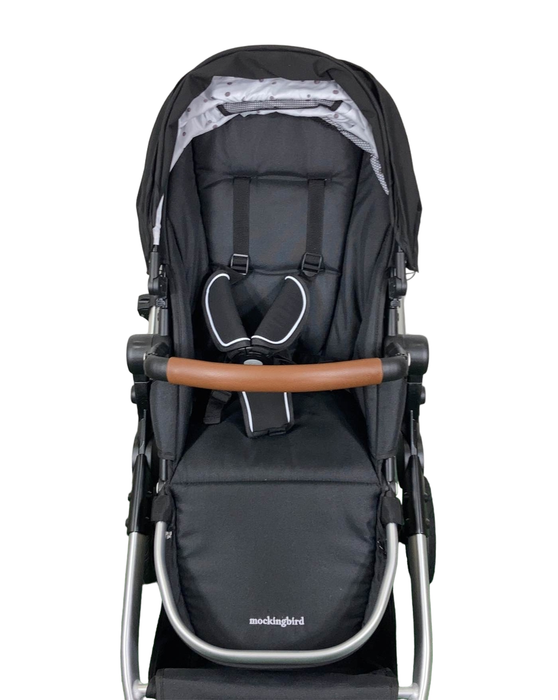 Shop Mockingbird Single to Double 2.0 Stroller, Silver with Penny Leather, Watercolor Drops, Black , 2024 at Goodbuygears