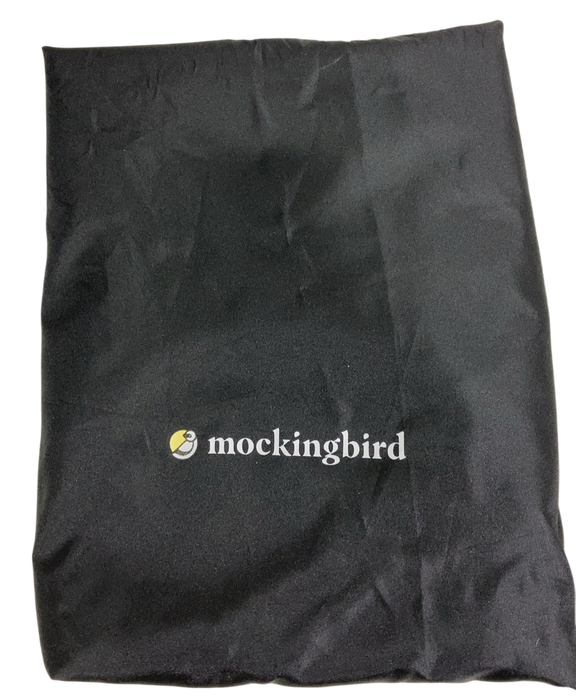 Shop Mockingbird Single to Double 2.0 Stroller, 2024, Black, Silver With Black Leather, Watercolor Drops at Goodbuygears