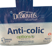 Shop Dr. Brown's Natural Flow Anti-Colic Options+ Narrow Baby Bottles, 8oz, Pink Floral, 4 Pack at Goodbuygears