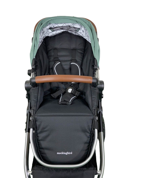 Shop Mockingbird Single to Double 2.0 Stroller, Sage, Windowpane, Silver With Penny Leather, 2024 at Goodbuygears