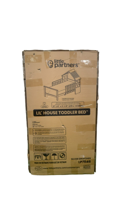 Shop Little Partners Lil' House Toddler Bed, Silver Drop at Goodbuygears