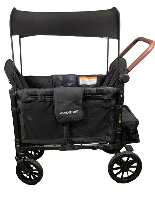 Shop Wonderfold W4 Luxe Quad Stroller Wagon, 2023, Volcanic Black at Goodbuygears