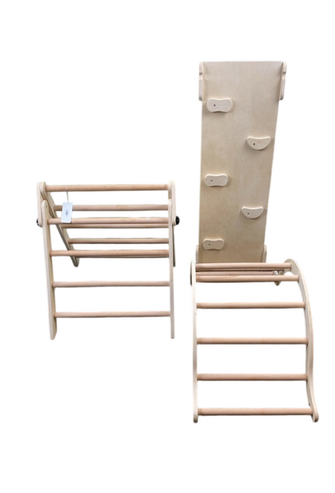 Shop Wooden Climbing Set, Natural at Goodbuygears