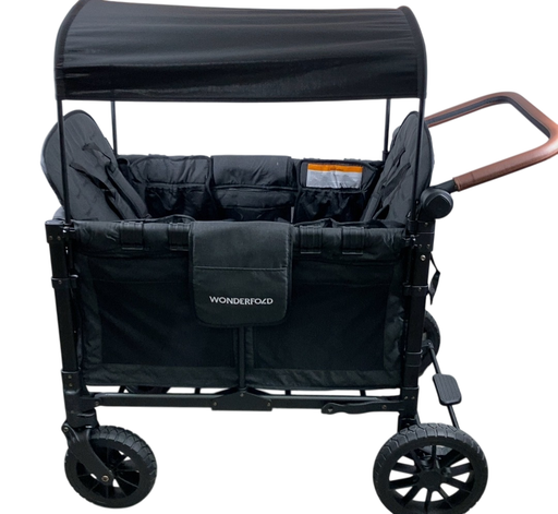 Shop Wonderfold W4 Luxe Quad Stroller Wagon, 2024, Volcanic Black at Goodbuygears