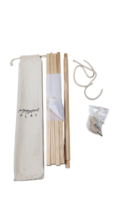 Shop Poppyseed Play Wooden Baby Gym, Natural Wood w/ No Toys Included at Goodbuygears