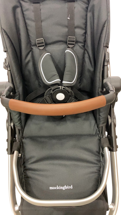 Shop Mockingbird Single to Double 2.0 Stroller, 2024, No Canopy, No Canopy, Silver With Penny Leather at Goodbuygears