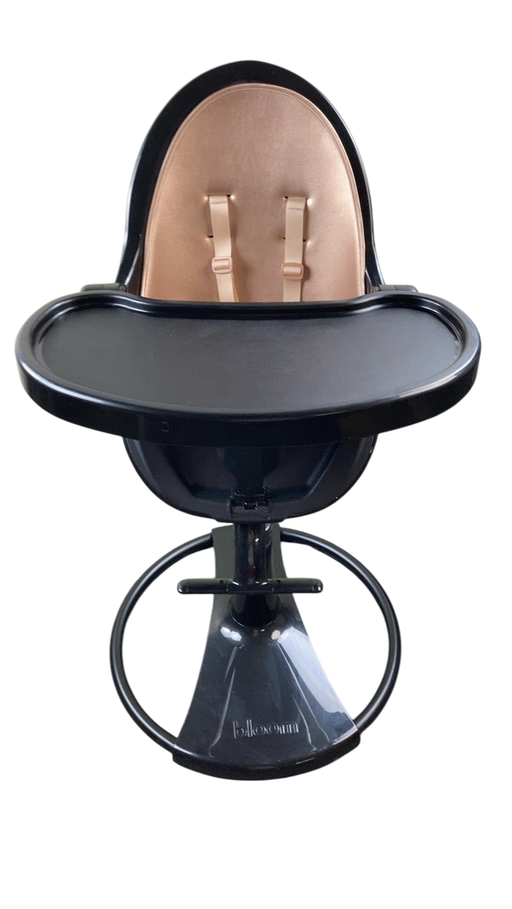 Shop Bloom Fresco High Chair, Black, Rose Gold at Goodbuygears