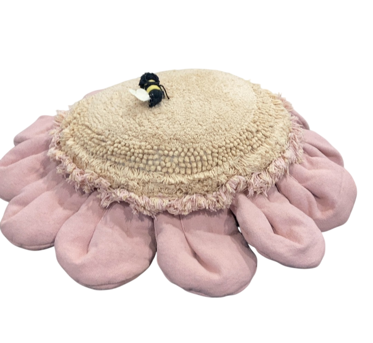 Shop Lorena Canals Floor Cushion Pink Daisy, Pink at Goodbuygears